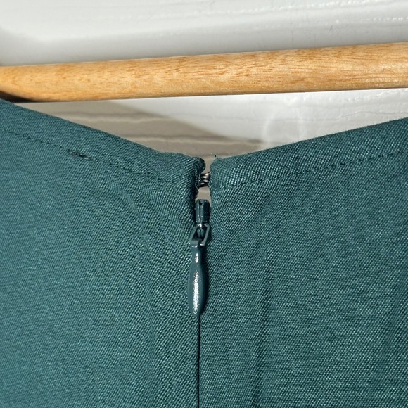 NEW Universal Standard Green V Neck Ruched Wrap Midi Dress‎ Plus Size 3XL - Picture 3 of 10